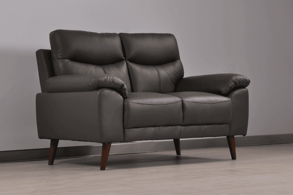 Vantage Genuine Leather Grey 2+1+1 Seater Sofa Set
