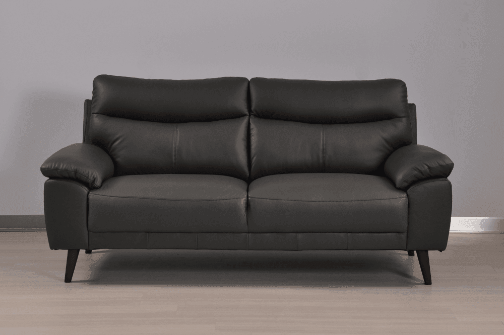 Vantage Genuine Leather Grey 3+2+1 Seater Sofa Set