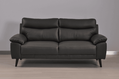 Vantage Genuine Leather Grey 3+2+1 Seater Sofa Set