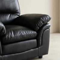Verona Black Leather Set