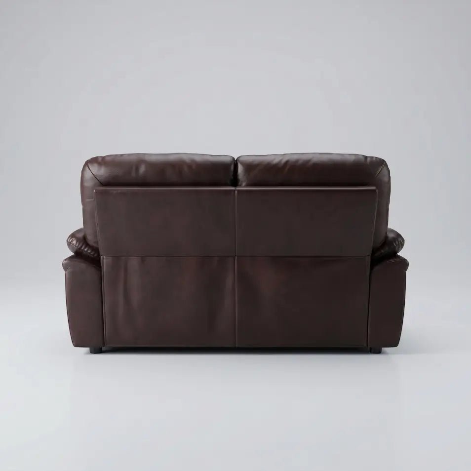 Verona Brown Leather 2 Seater Sofa - Furniture Instore