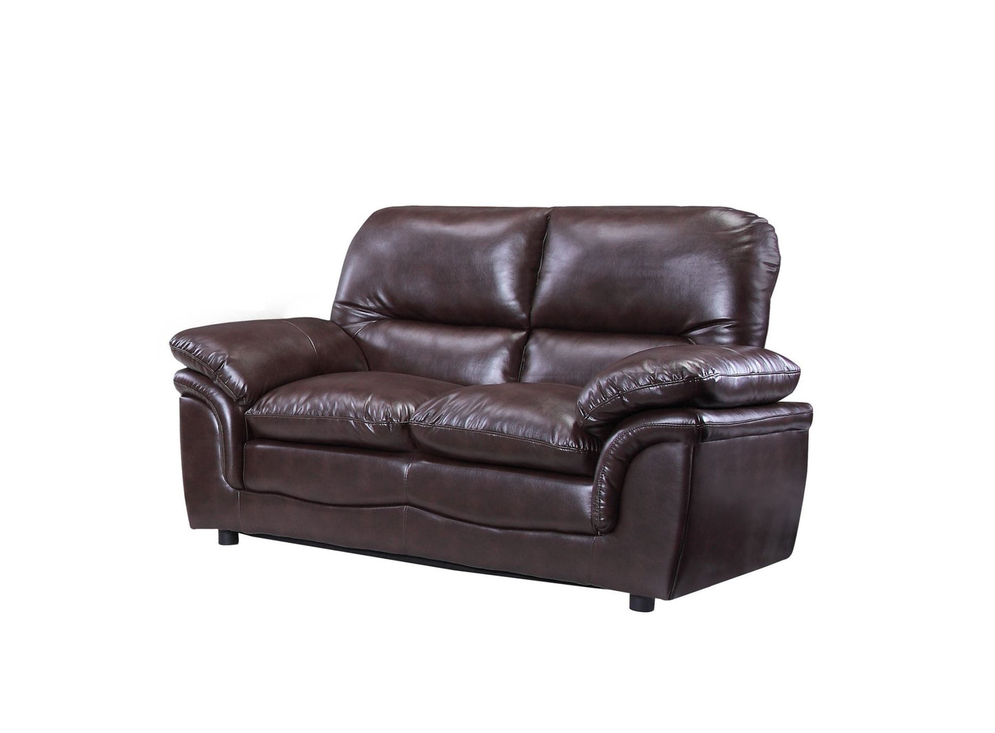 Verona Brown Leather 2+1+1 Seater Sofa Set - Furniture Instore