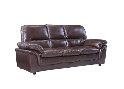Verona Brown Leather 3+3 Seater Sofa Set - Furniture Instore
