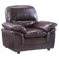 Verona Brown Leather Armchair