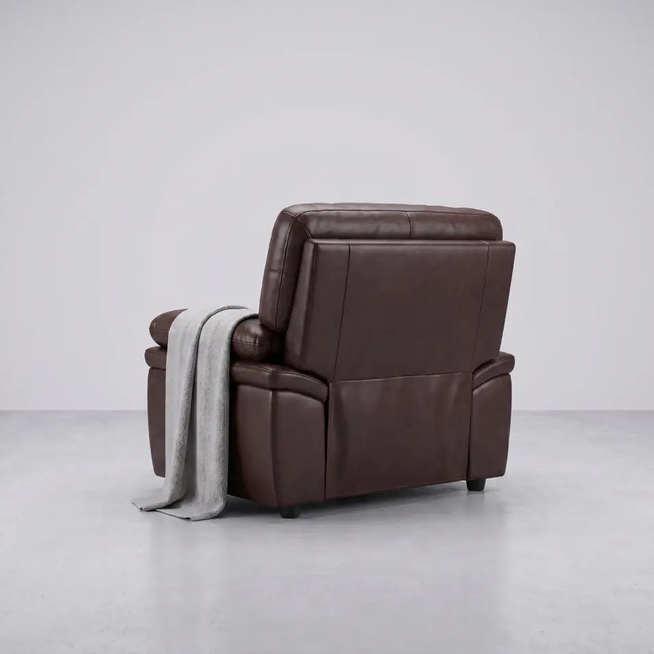 Verona Brown Leather Armchair - Furniture Instore