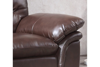 Verona Brown Leather Armchair - Furniture Instore