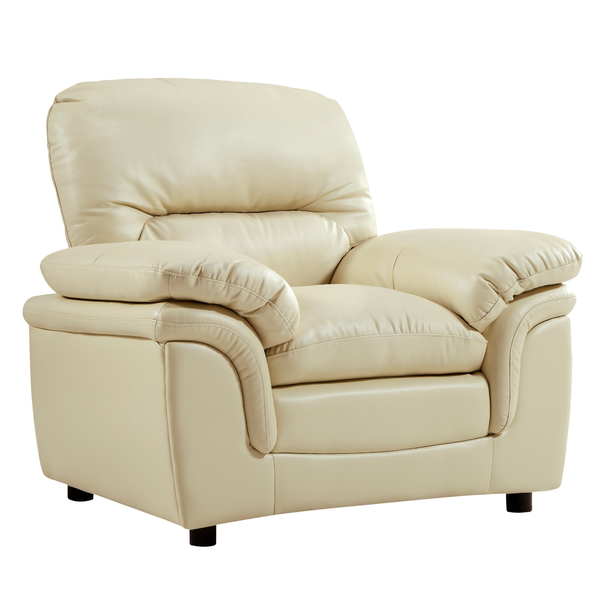 Verona Cream Leather Armchair