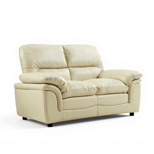 Verona Cream Leather 3+2+1 Seater Sofa Set - Furniture Instore