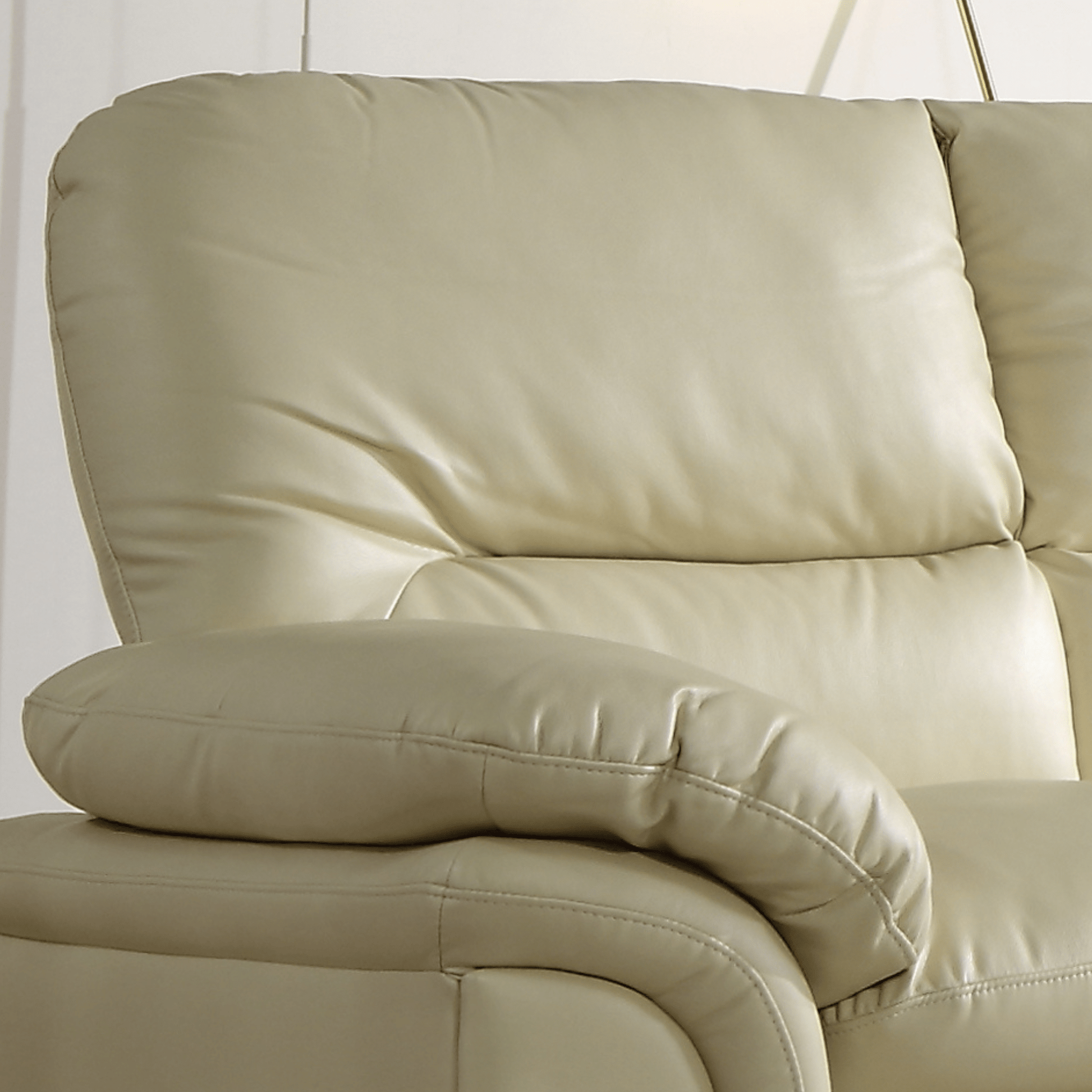 Verona Cream Leather 3+2+1 Seater Sofa Set - Furniture Instore