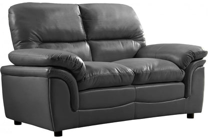 Verona Grey Leather 2+1+1 Seater Sofa Set - Furniture Instore
