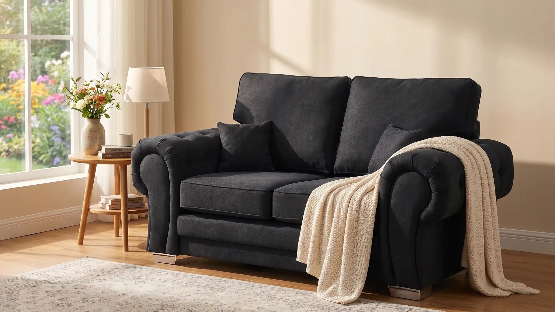 verona-high-back-black-fabric-2-seater-lounge-sofa