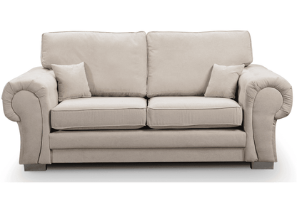 Verona High Back Cream Fabric 2+2 Seater Sofa Set