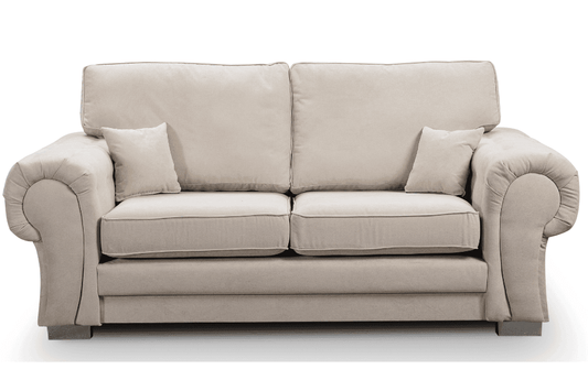 Verona High Back Cream Fabric 2+2 Seater Sofa Set - Furniture Instore