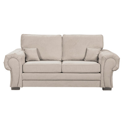 Verona High Back Cream Fabric 2 Seater Sofa