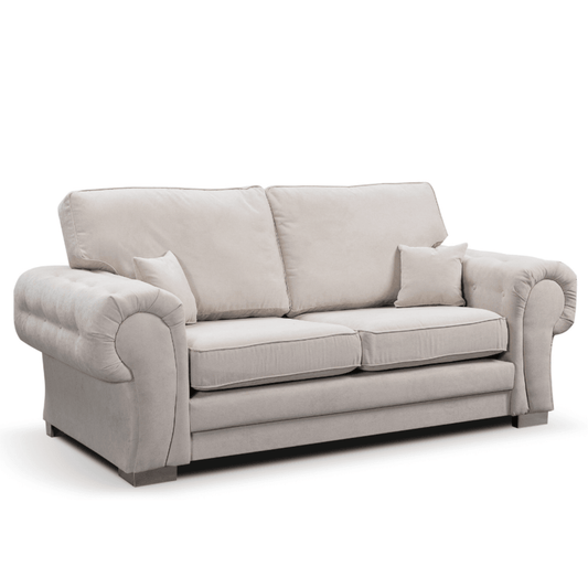 Beige sofa on a white background