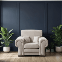 Verona High Back Cream Fabric 2+1 Seater Sofa Set - Furniture Instore