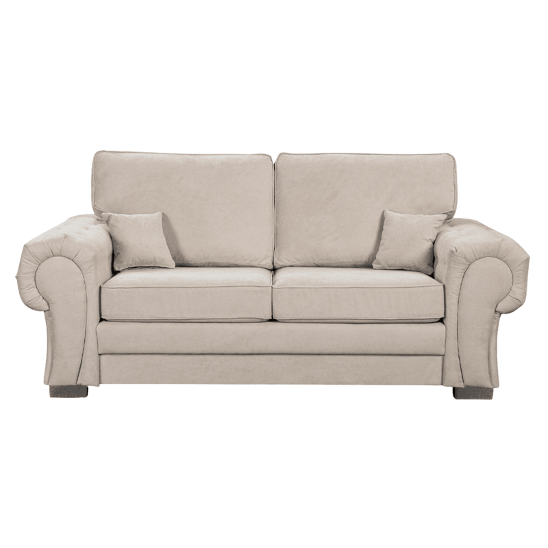 Verona High Back Cream Fabric 2+1 Seater Sofa Set - Furniture Instore