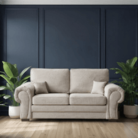 Verona High Back Cream Fabric 2+2 Seater Sofa Set - Furniture Instore