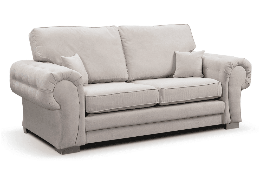Verona High Back Cream Fabric 3+1+1 Seater Sofa Set