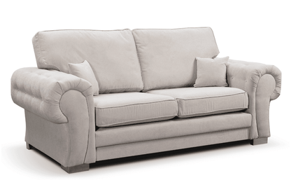 Verona High Back Cream Fabric 3+1+1 Seater Sofa Set