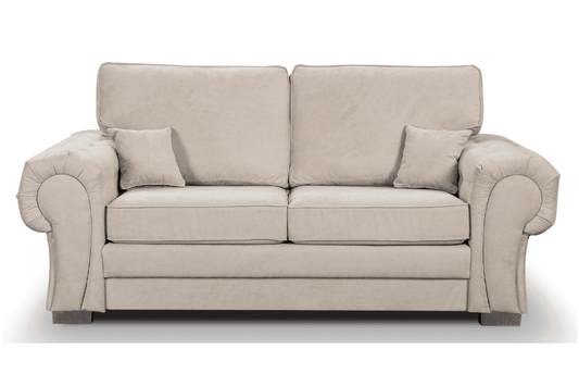 Verona High Back Cream Fabric 3+2 Seater Sofa Set - Furniture Instore