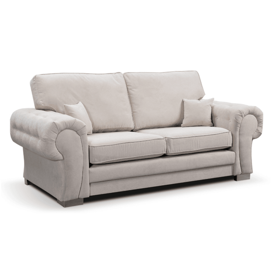 Gray sofa on a white background