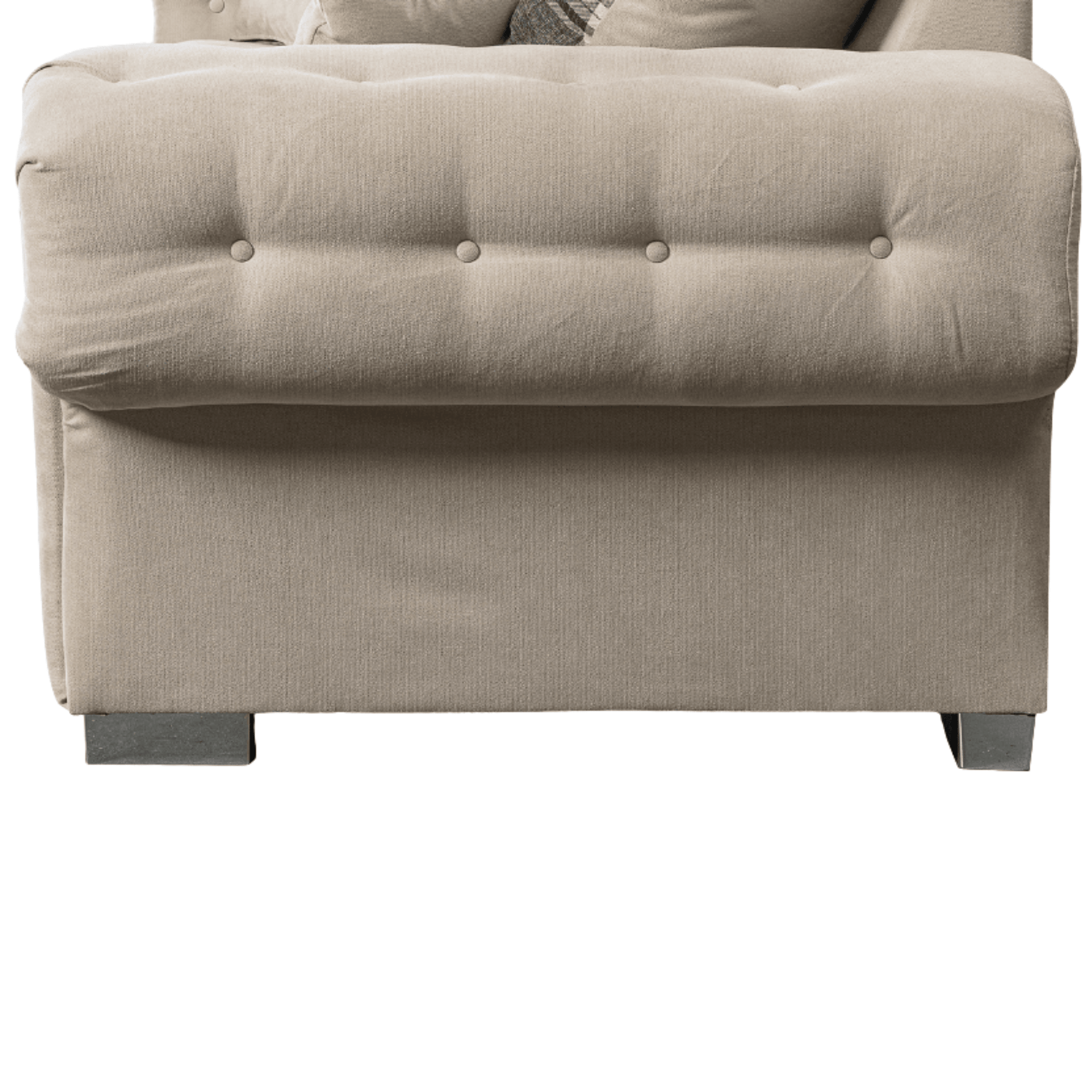 Verona High Back Cream Fabric 3+1 Seater Sofa Set - Furniture Instore