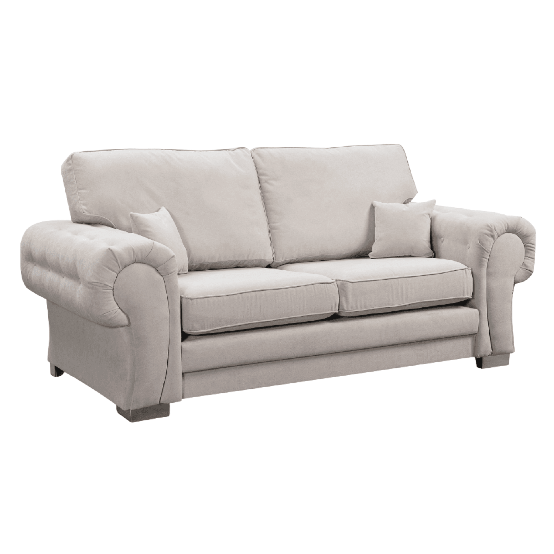 Verona High Back Cream Fabric 3+1 Seater Sofa Set - Furniture Instore