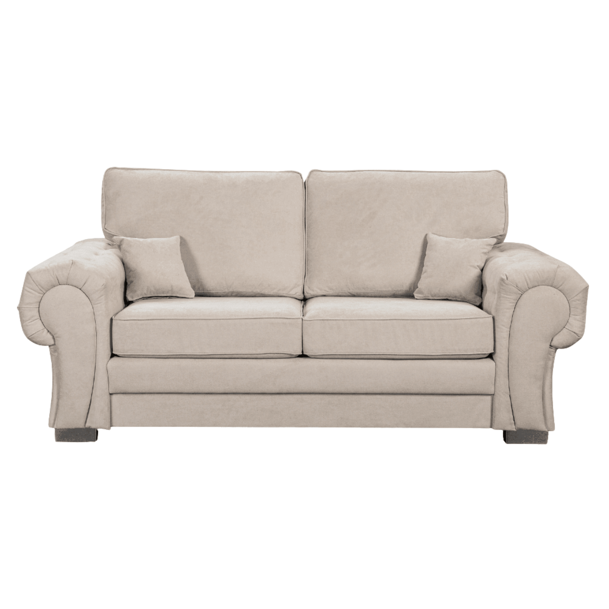 Verona High Back Cream Fabric 3+2 Seater Sofa Set - Furniture Instore