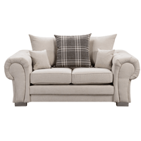 Verona Scatter Back Cream Fabric 2 Seater Sofa