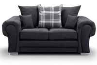 Verona Scatter Black Fabric 2+1 Seater Sofa Set - Furniture Instore