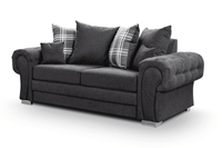 Verona Scatter Black Fabric 3+1 Seater Sofa Set - Furniture Instore