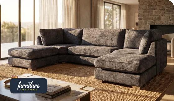 What Is a U-Shape Sofa? Sizes, Room Requirements & Complete Buying Guide UK
